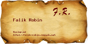Falik Robin névjegykártya